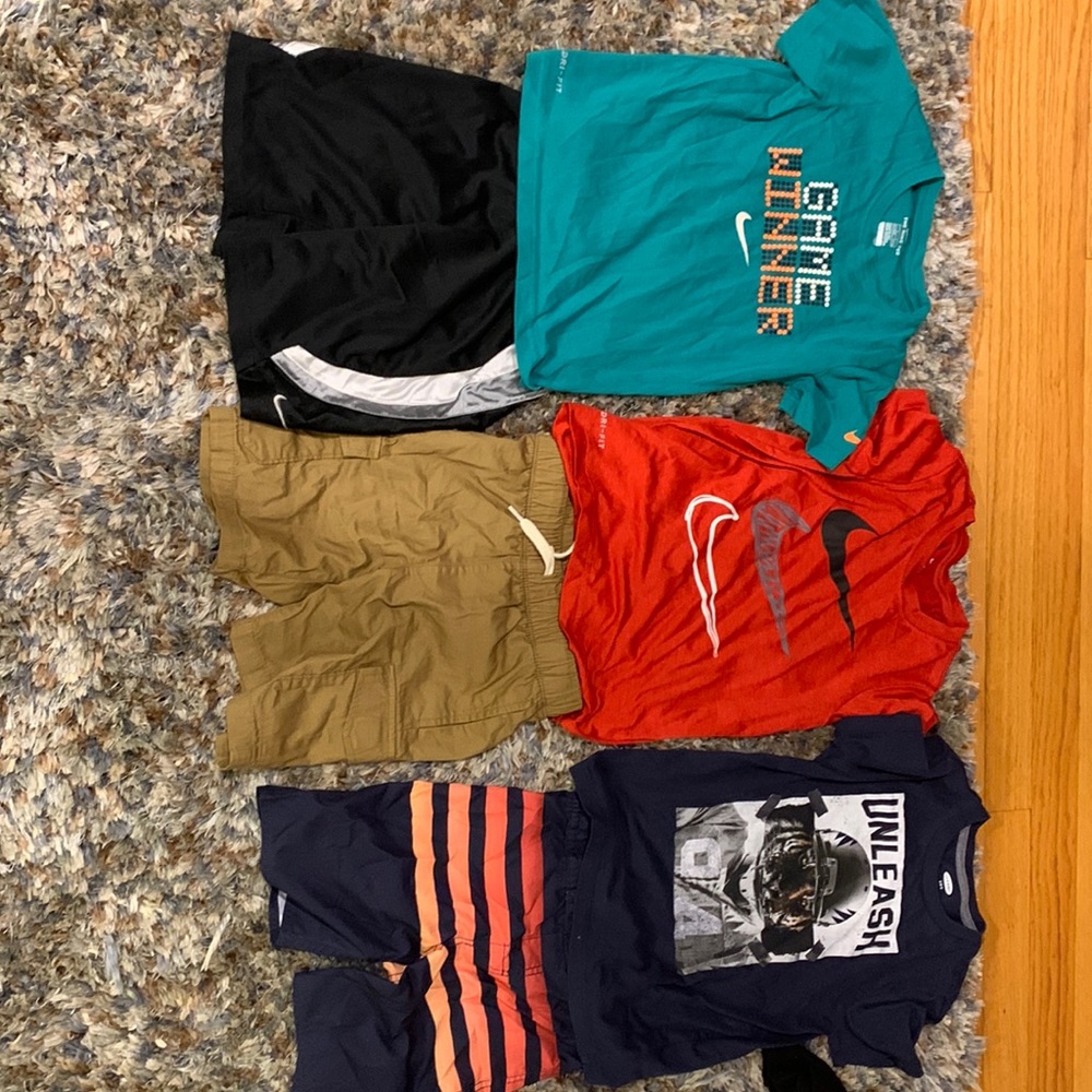 Boys six 6, 6/7 shorts & Tee shirts